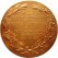 Medalla Tyffany de bronce dorado